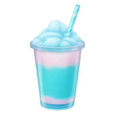 pastel blue slushie sticker