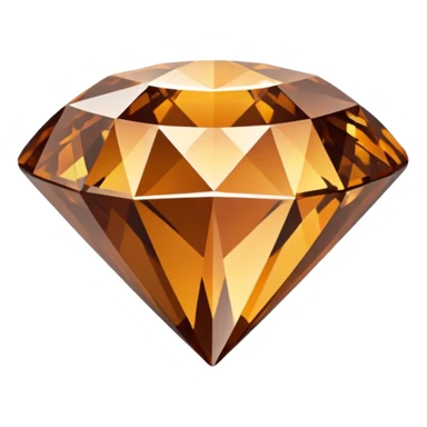 Diamant marron sticker