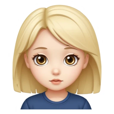 A cute chibi girl sticker