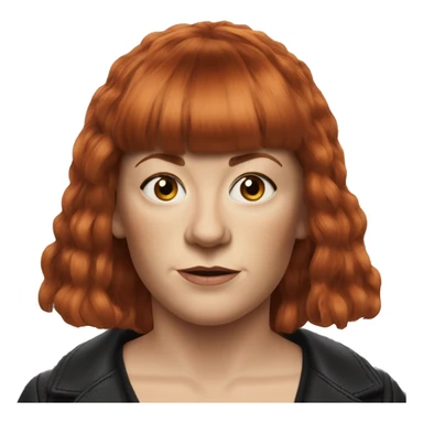 Andrea Arnold director red hair british 60 short bangs sticker