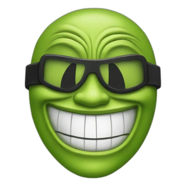Jim Carrey the mask smiling sticker