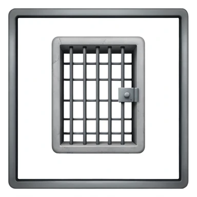 empty jail cell sticker
