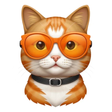 Cat with sunglasses sticker