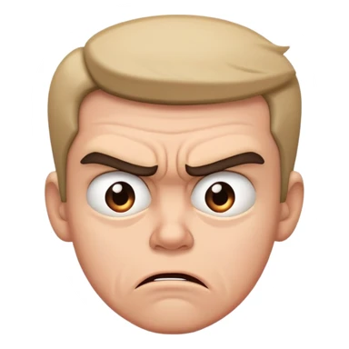 Extreme Pouting face sticker