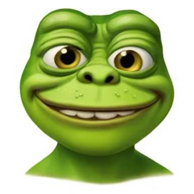 Pepe the frog morphed with Shrek sticker