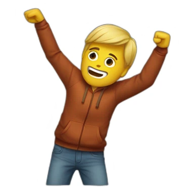 homme qui fait un dab sticker