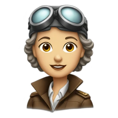 amelia earhart sticker