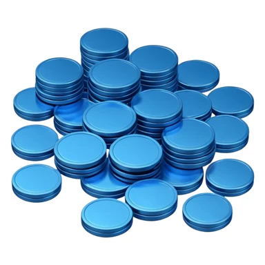 blue coins credit pack sticker