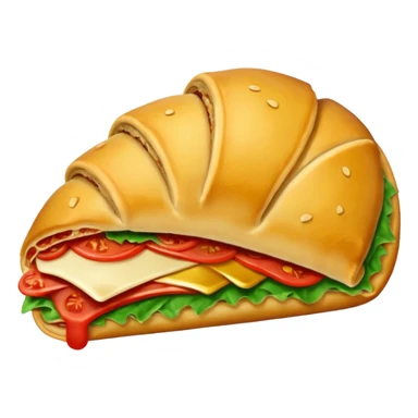 Crie um emoji de calzone italiano sticker