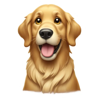 Golden retriever doing a face palm sticker