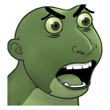 shocked faced  sticker