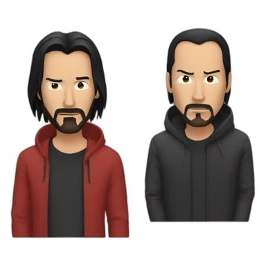 sick and red keanu sticker
