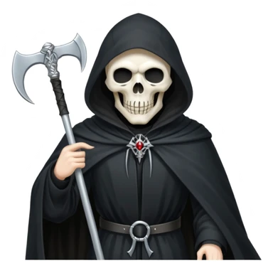grimm reaper with scythe sticker