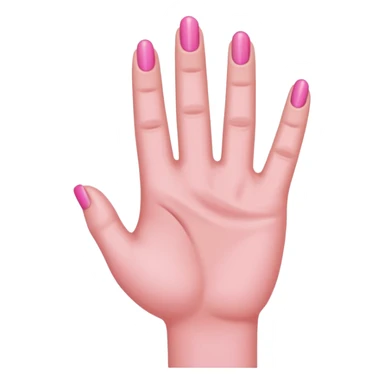 call me hand pink sticker