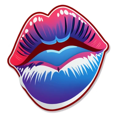 Kisses sticker
