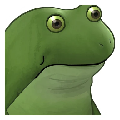 bufo frog tossing money bills in the air, joyful sticker