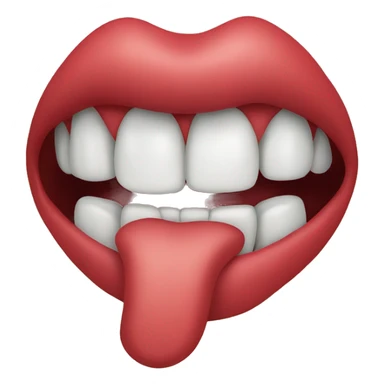 mouth that salivates  sticker