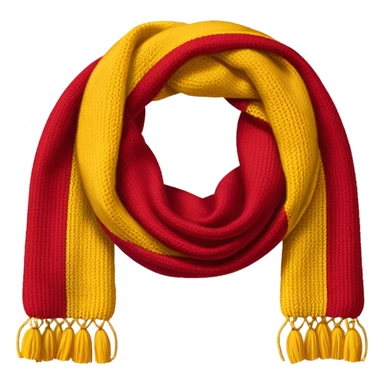 scarf: rojo y amarillo sticker