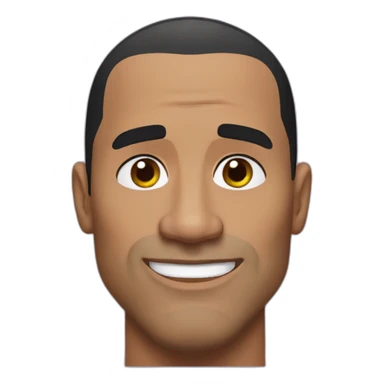 dwayne the rock johnson with one eyebrow up sticker