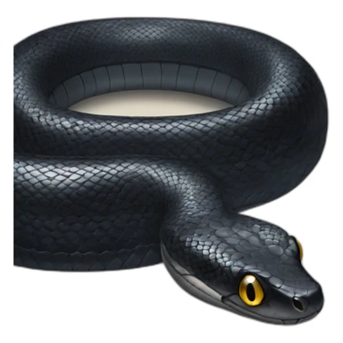 Black snake sticker