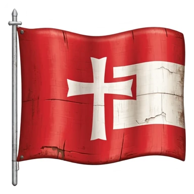 la bandera de la cruz de borgoña sticker