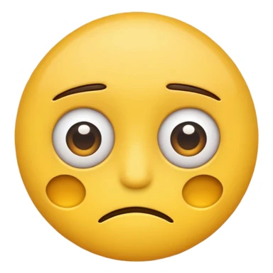 tired emoji with eye bags  sticker