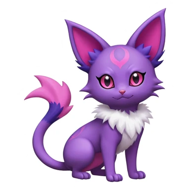 Litten-Skitty-Noibat-Espeon-Hybrid (Full body) sticker