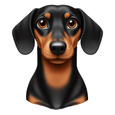 dachshund one red and one black and tan sticker