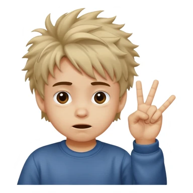 Small kid doing the middle finger sticker