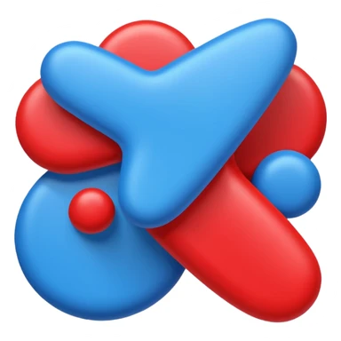 like blue (#00A3E0) and red (#F9423A) sticker