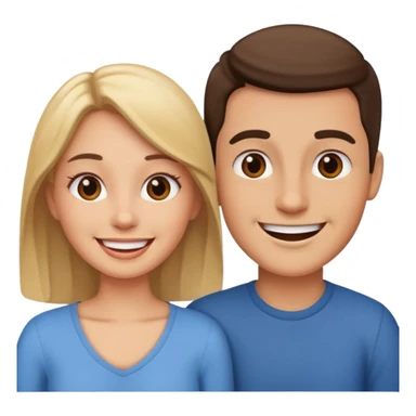 couple in love talking sticker