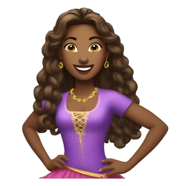 princesse au zumba sticker