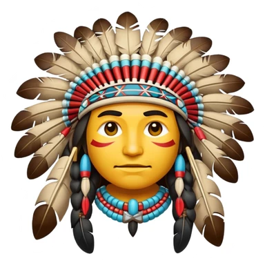 American native emoji sticker