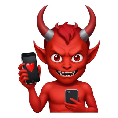 Diablito de iphone sticker