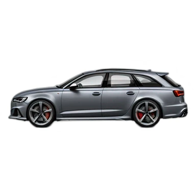 Audi RS6 gris nardo  sticker