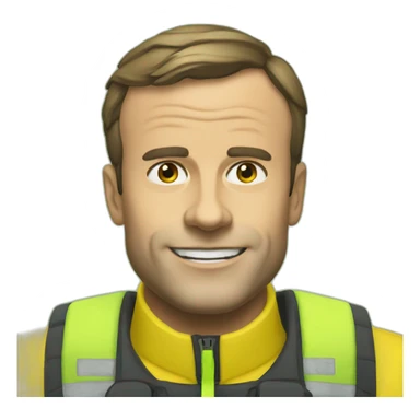 macron-gillet-jaune sticker