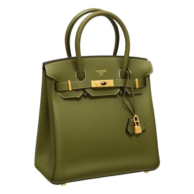 hermes birkin olive color bag sticker