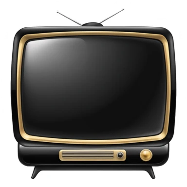 curvy television sticker