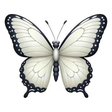 White butterfly emoji sticker