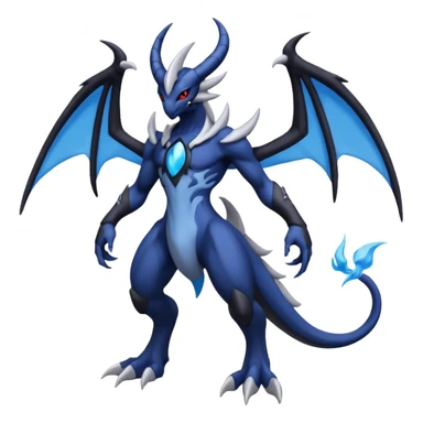 Lunala-Darkrai-Zekrom-Fakémon-hybrid-creature (full body)  sticker