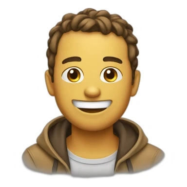 Emoji qui rigole sticker