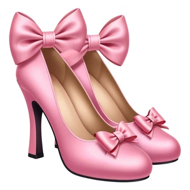 Cute pink shoes with bows sticker