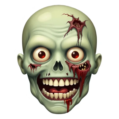 faça um zumbi mostrando o dente sticker