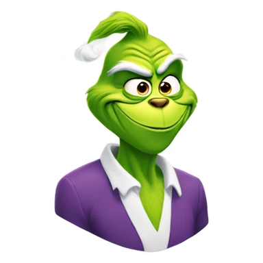 The grinch as a gay man sticker