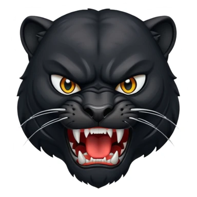 angry panther animal sticker