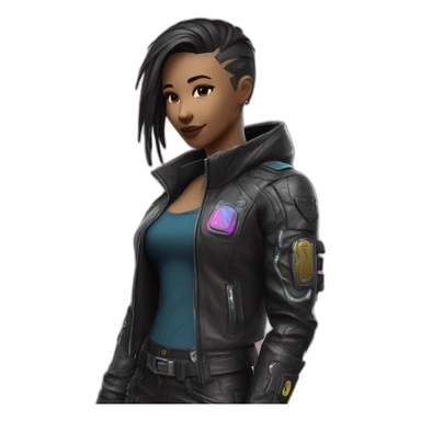 cyberpunk Jaqueta de Couro Sintético jacket sticker