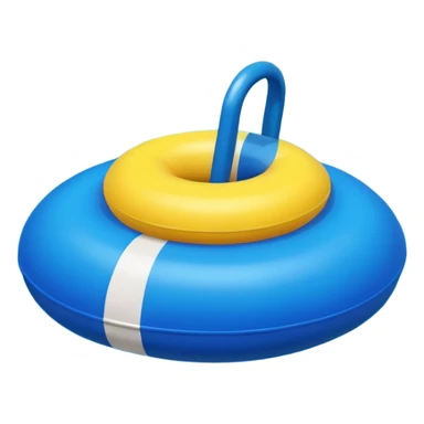 colorful pool blue buoy sticker