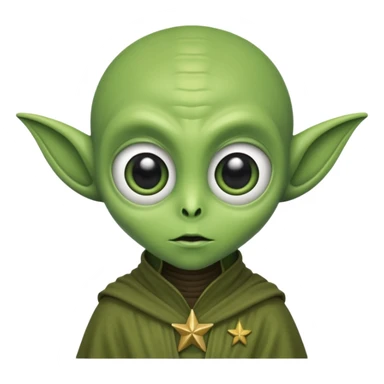 happle alien in star war sticker