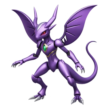 Shiny Genesect-Miraidon-Lunala-Fakémon-hybrid-creature (full body)  sticker
