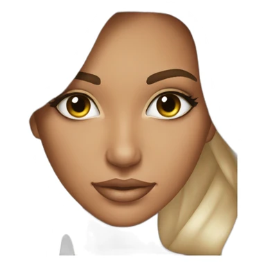 beautiful girl with spraytan sticker